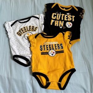 Pittsburgh Steelers Onesies (Lot of 3)